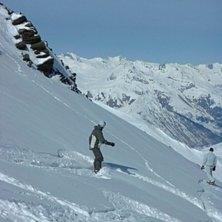 Jag i Val Thorens. Foto: Jens Jadenius. &Aring;kare: Linus Segerud.