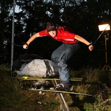 K&ouml;rde lite rail hemma.. Foto: Jacob Sehlin. &Aring;kare: Eric Clark.