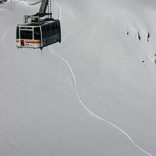 Fr&aring;n toppen av Gemstock i Andermatt. . Foto: Dan Ring.