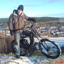 jag med robban p&aring; berget en tr&aring;kig dag. Foto: Daniel Backlund. &Aring;kare: Daniel Backlund.