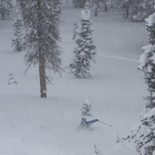 Sn&ouml;at oavbrutet i flera dagar. Inte precis sugen . Foto: Niclas Sch&ouml;nfelder. &Aring;kare: Molle Molin.