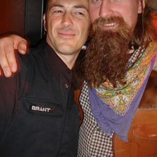 Foto: Stefan Brod&eacute;n. &Aring;kare: Brants Alvaro tillsammans med Kittelfj&auml;lls stolthet cowboyen Micke H&ouml;gberg.