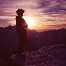 Vacker solnedg&aring;ng under f&ouml;rs&auml;songen i Schnalsta. Foto: Oskar Edengr&eacute;en. &Aring;kare: Peter Nilsson.