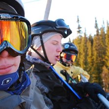 jag med min bror Benjamin och kusinen Oskar.. Foto: Petter Andersson. &Aring;kare: M&aring;ns Claesson.