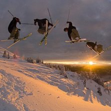 Inte mycket sn&ouml; i &Aring;re just nu men vi hikade lite. Foto: Jesper Molin. &Aring;kare: Henrik Harlaut.