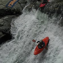 Teva Extreme Outdoor Games 2006
Sveriges paddlare. Foto: Tjeckisk paddlare. &Aring;kare: Paddlare: Malin Bergman.