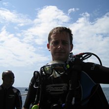 Efter dyk, dykl&auml;karkurs p&aring; Bandos, Maldiverna. Foto: Jesper Johnsson.