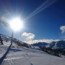 Str&aring;lende sol
Slik er forholdene p&aring; Gaustablikk .