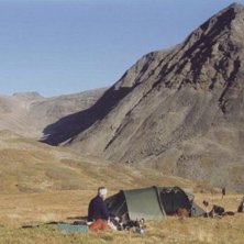 hittade en storslagen t&auml;ltplats n&auml;ra Sk&aring;rki i S. Foto: johan k&auml;llvik. &Aring;kare: erika sundberg.