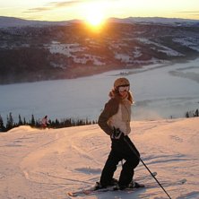 en h&auml;&auml;rlig dag i &aring;re. Foto: Cecilia Asplund. &Aring;kare: Cecilia Magnusson.