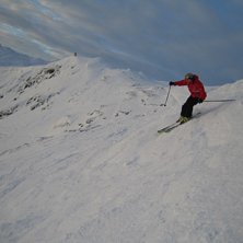 Sweeeet dag i ravinen i &Aring;re! Vindstilla och -5! . Foto: Fredrik Nyman. &Aring;kare: Johan Jansson.