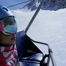 Pisten Lessieres som g&aring;r &ouml;ver en bergskam, med e.