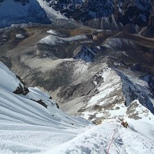nedfirning, Camp 2,1, Adv Basecamp o Basecamp syns. Foto: Lennart Berggren.