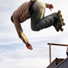 En dag i v&aring;ran st&ouml;rtsk&ouml;na vertramp Pierre en po. Foto: Pierre Ekman. &Aring;kare: Magnus Eriksson.