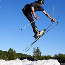Alex tr&auml;nar h&aring;rt inf&ouml;r vintern.. Foto: Carl Danielsson. &Aring;kare: Alexander Sverin.