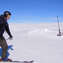 En underbar f&ouml;rv&aring;r dag i ett vitt landskap. Kans. Foto: Veronica Fredriksson. &Aring;kare: Daniel Ostwald.