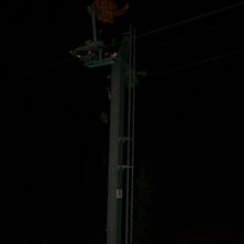 Uppe i en Liftstolpe, jag va bara tvungen att kl&auml;. Foto: Amanda Esborn. &Aring;kare: Kasper.