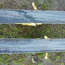 Har just skaffat stenslipade skidor.. Foto: Mats Larsen.