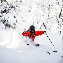 In one of the shutes of Bj&ouml;rnf&auml;llan.. Foto: Evelina R&ouml;nnb&auml;ck.