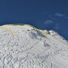 HIGHWAY I + II underifr&aring;n. Foto: Powder Department Stubaier Gletscher.
