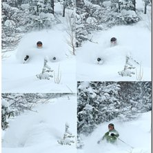 Inte riktigt lika mkt sn&ouml; som p&aring; f&ouml;rra bilden, . Foto: Stefan Karlberg. &Aring;kare: Cecilia Kihlman.