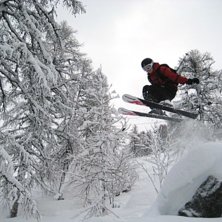 F&ouml;rsta skiddagen i Grand montets!. Foto: Andreas Cardesj&ouml;. &Aring;kare: Jonas Byding.