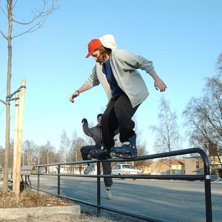 Ett rail i sj&auml;la... Foto: Danne Nord. &Aring;kare: Nicke_Twintip.