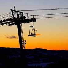 Nydelig skidag!
-6 p&aring; toppen, -4 i bunn. 4 cm sty.