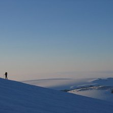 &Ouml;stsidan p&aring; Newtontoppen &auml;r inte s&aring; spektakul�. Foto: Erik Rodesj&ouml;. &Aring;kare: En av mina g&auml;ster.