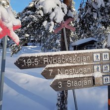 Stigen startar, 200m fr&aring;n parkering.