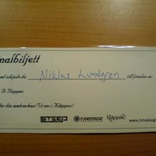 Final biljeten fr&aring;n make it happen fr&aring;n skell:D . &Aring;kare: Nikla$ Lundgren.