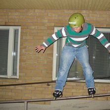 &Aring;kte lite i parken vid kokkolabacken, men for sen. Foto: Bj&ouml;rn Ahlskog. &Aring;kare: Jonathan Bj&ouml;rkskog.