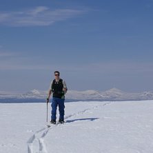 P&aring; toppen av Elg&aring;hogna.. Foto: Per Hagdahl.