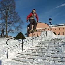 En klockren dag vid Uppsala Slott.. Foto: Rolf Nylinder. &Aring;kare: Fredrik Bondeson.