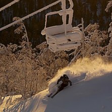 First rays of light for the season, just -2 below . Foto: Juha Laine. &Aring;kare: Antti Rikkil&auml;.