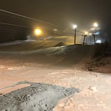 2-3 cm nysn&oslash; har kommet i dag!
Vi gj&oslash;r de siste .