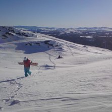 Vad g&ouml;r man inte f&ouml;r att komma bort fr&aring;n alla t. Foto: Tess. &Aring;kare: Lina o Mats.