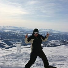 -25 grader kallt och sn&aring;l bl&aring;st men massor av so. Foto: polare lucke. &Aring;kare: Fredrik nordahl.