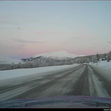 P&aring;v&auml;g till backen en kall march-morgon.... Foto: David Wers&eacute;n.