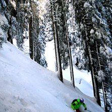 Grym &aring;kning p&aring; v&auml;g ner mot Langan.. Foto: Stefan jonasson. &Aring;kare: Robert hortlund.