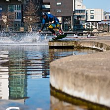 I full g&aring;ng med inspelning till Teaser f&ouml;r Lund . Foto: Gustaf Larsson. &Aring;kare: Henning &Aring;hrberg.