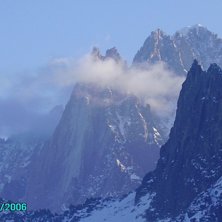 LES DRUS, AIGUILLE VERTE ET AIGUILLE DE L&amp;#039. Foto: magnus kastengren.