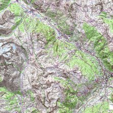 Terr&auml;ngkarta Serre Chevalier, IGN 1:16000.