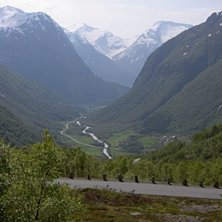 Tagen p&aring; v&auml;gen fr&aring;n Stryn Sommerskisenter ned m. Foto: Josua Edin-Markskog.