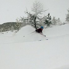 Karin i Le Fornet!. Foto: R. Hortlund. &Aring;kare: Karin Lindgren.