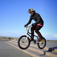 3e dagen jag k&ouml;rde BMX. Foto: N&aring;gon random. &Aring;kare: Jag.