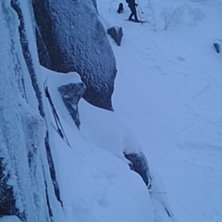 Resten av &aring;ket samlar bra med sn&ouml;. Foto: tryggve tiren.