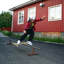en boardslide. Foto: ronny Wallberg. &Aring;kare: nikolai.