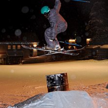 En bonk p&aring; tunnan i tannd&aring;s railpark. Foto: Christer lundh (pappa). &Aring;kare: Jag.