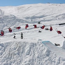 Bilder ifr&aring;n dagens SM Big Air 2009 ifr&aring;n &Aring;re! . Foto: Petter Persson. &Aring;kare: -ll-.